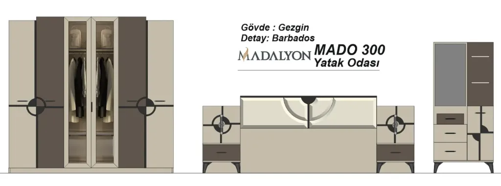 MADO 300 YATAK ODASI 5 PARÇA